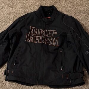 Harley-Davidson Black and Orange Performance Jacket